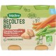 Blédina Les Récoltes Bio Carottes Petits Pois Poulet Fermier dès 6 mois par 2 pots de 200g (lot de 6)