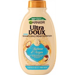 GARNIER LTRA DOUX Shampooing crème nutrition richesse d'argan cheveux secs à très secs flacon 250ml