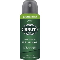 Brut Déodorant Original Compressé Efficacité Longue Durée 100ml (lot de 4)