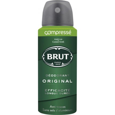 Brut Déodorant Original Compressé Efficacité Longue Durée 100ml (lot de 4)