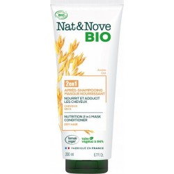 Nat&Nove Bio Après-Shampooing Masque 2En1 Nourrissant Certifié Bio 200ml
