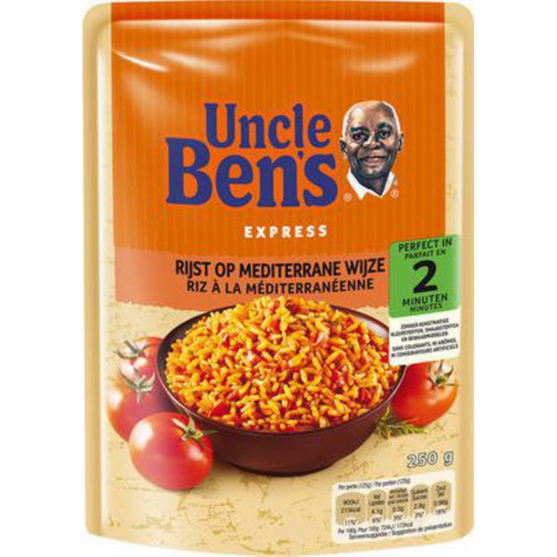 Uncle Ben's Express Riz à la Méditerranéenne 250g (lot de 12) 