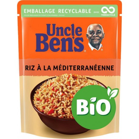 Uncle Ben’s Riz micro-ondes Bio à la méditerranéenne 2mn 240g