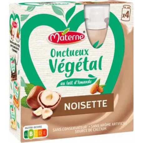 Materne Végétal Onctueux Noisette 4x85g 340g