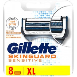 GILLETTE Skinguard Sensitive recharge lames de rasoir 8 recharges