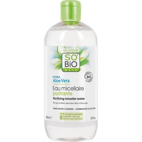 SO'BIO Eau Micellaire Aloe Vera 500ml