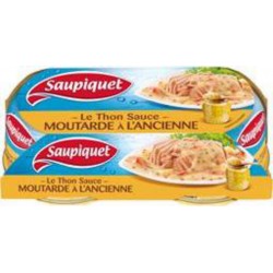 SAUPIQUET Thon sauce moutarde 2x135g