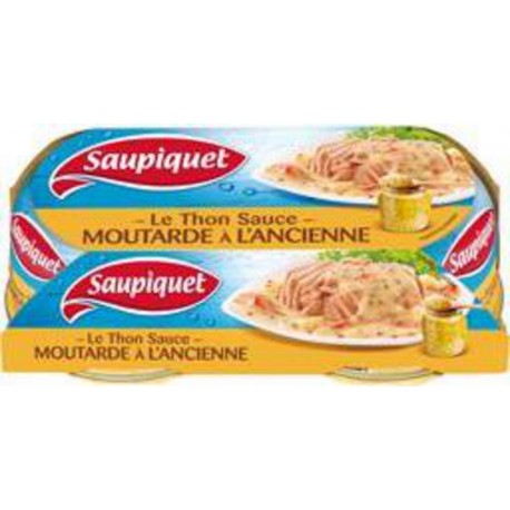 SAUPIQUET Thon sauce moutarde 2x135g