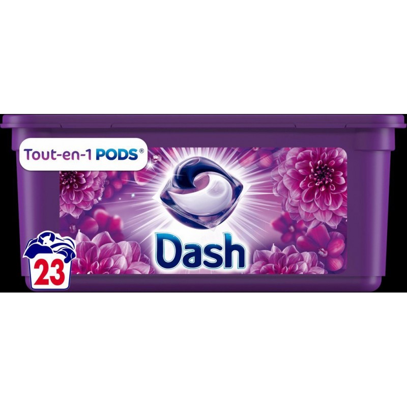 Dash Lessive Pods Bouquet Mystère 23 Doses 