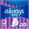 ALWAYS Serviettes Hygiéniques Avec Ailettes Maxi Long Taille 2 x20