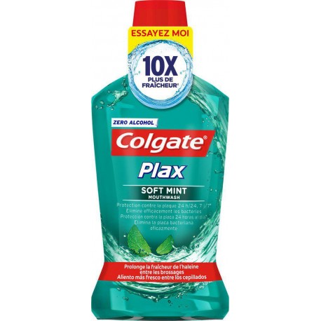 Colgate Bain de Bouche PLAX Soft Mint 500ml