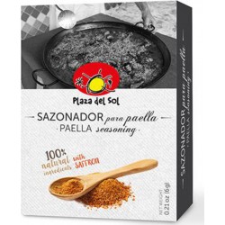 PLAZA DEL SOL Assaisonnement d'epices 100% naturelles au safran pour paella 6g