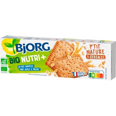 BJORG Biscuit p'tit nature 5 céréales BIO 167g