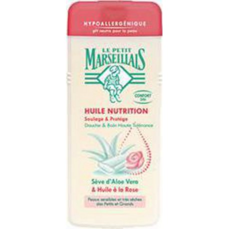 Le Petit Marseillais Douche u0026 bain Huile Nutrition aloe véra 650ml