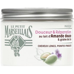 Le Petit Marseillais Masque Douceur & Réparation au Lait d’Amande Douce & Graine de Lin 300ml (lot de 3)