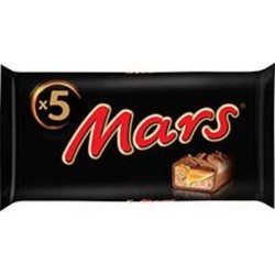 MARS Barres chocolatées fourrées au Caramel 5x45g 225g