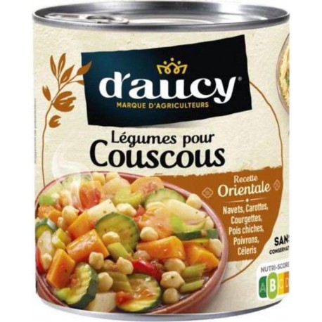 D'aucy Légumes pour Couscous Recette Orientale 800g (lot de 5)
