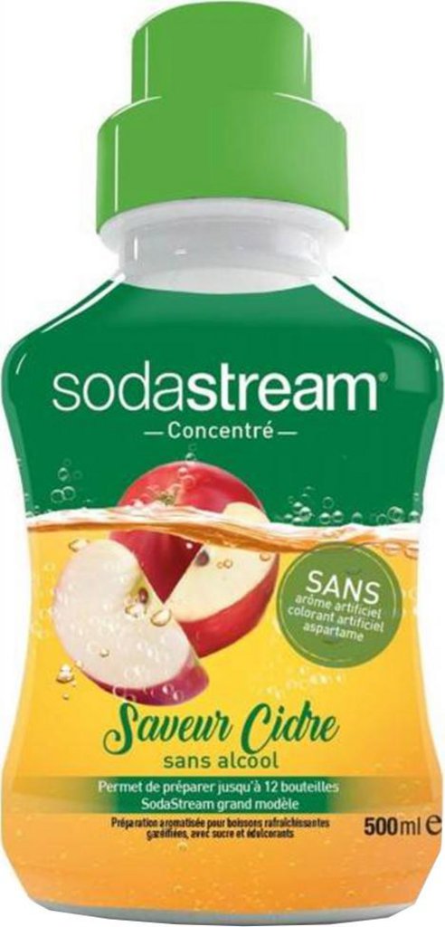 Sodastream Concentré Saveur Cidre sans Alcool 500ml (lot de 3) 30061353 