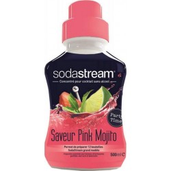 Sodastream Concentré pour Cocktail sans Alcool Saveur Pink Mojito 500ml (lot de 3) 30011062