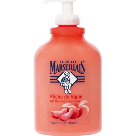 Le Petit Marseillais GEL MOUSSE EXTRA DOUX PECHE de VIGNE 500ml