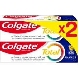 Colgate Dentifrice Total Blancheur 2x75ml 150ml x2 tubes 75ml