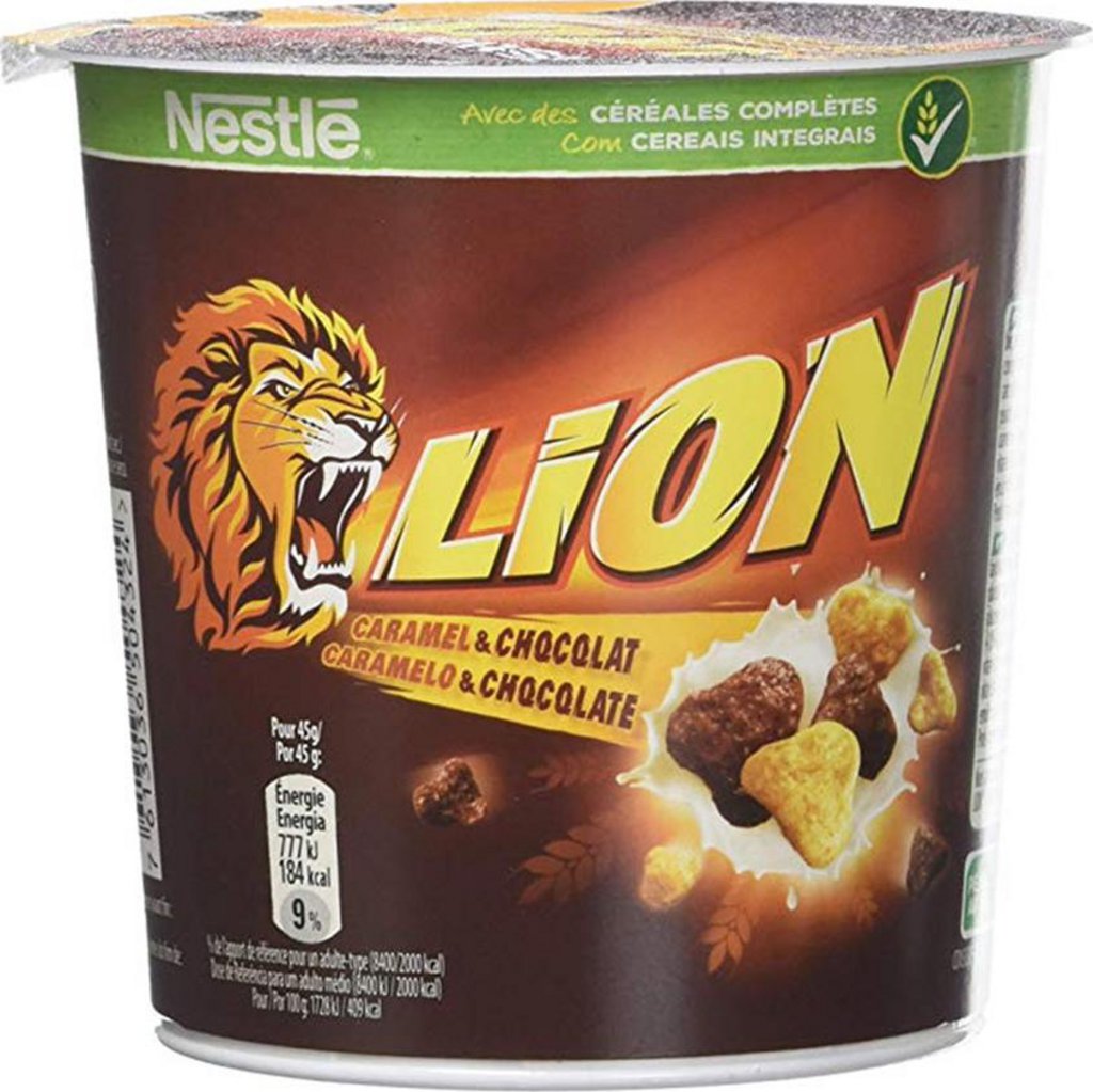 Nestlé Lion Caramel Et Chocolat 45g (lot de 10 boîtes) 