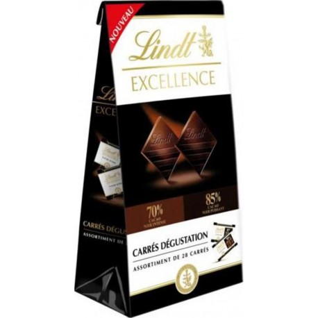 Lindt Chocolat noir carrées x28 154g