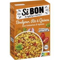 Si BON Boulgour, Riz & Quinoa aux tomates & épices 10mn 280g
