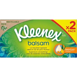 Kleenex Mouchoirs Balsam 2PACK 2x64 (lot de 2)