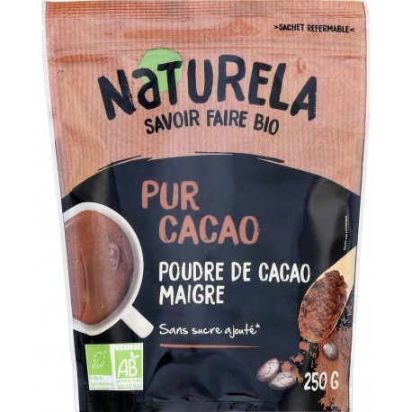 NATURELA PUR CACAO MAIGRE BIO 250g