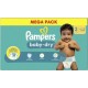 Pampers Couches Baby Dry T2 Taille 2 4-8Kg MEGA PACK x124