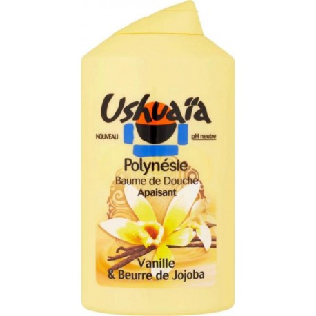 USHUAIA Baume de Douche Apaisant Polynésie VANILLE & BEURRE DE JOJOBA 250ml