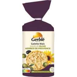 Gerblé Galettes de Maïs saveur olives herbes de provence 123,5g