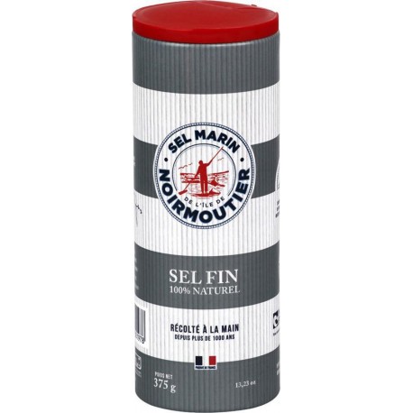 SEL MARIN NOIRMOUTIER Sel Fin 100% Naturel Récolté à la Main 375g (lot de 3)