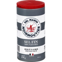 Noirmoutier Sel Fin 100% Naturel Récolté à la Main 250g (lot de 3)