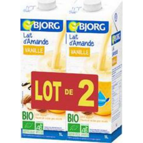 Bjorg Lait d'amande vanille Bio 2x1L