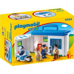 Playmobil 1.2.3 9389 Château de Princesse avec Tours empilables