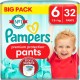 PAMPERS PREMIUM PANTS T6 15Kg+ x32