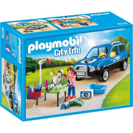 PLAYMOBIL 9278 City Life - Toiletteuse Avec Véhicule