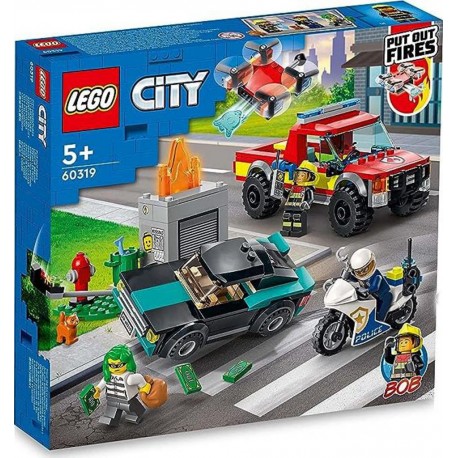 LEGO SAUVETAGE POMPIERS POLICE CITY