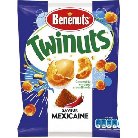 Bénénuts Twinuts Saveur Méxicaine 150g (lot de 3)