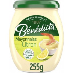 Benedicta Mayonnaise Citron 255g (lot de 6)