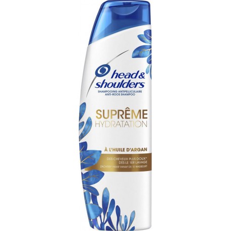 Head & Shoulders Shampooing Antipelliculaire Suprême Hydratation à l’Huile d’Argan 255ml (lot de 4)