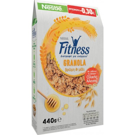 Nestlé Fitness Granola Vanille 440g (lot de 4)