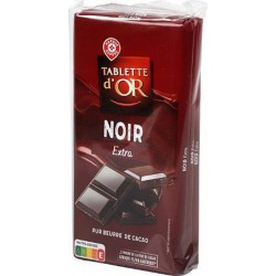 Chocolat Tablette d'Or noir Extra 47% cacao 3x100g