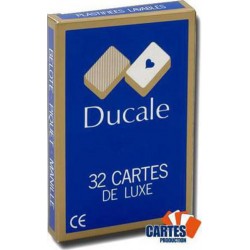 Ducale Ducale - jeu de 32 cartes cartonnées plastifiées - 4 index standards - format bridge - portraits français