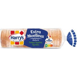 Harrys Pain de mie Nature extra moelleux sans sucres ajoutés 500g