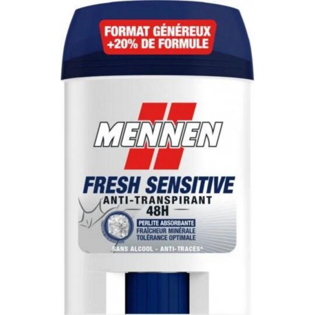 MENNEN FRESH SENSITIVE DEODORANT STICK LARGE SANS ALCOOL 48H 60ml