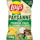 LAY'S PAYSANNES CHIPS PAYSANNE SACHET 120GR 1CT ONDULE SAVEUR FROMAGE FRAIS FINES HERBES