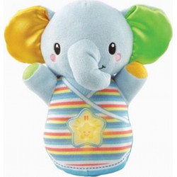 VTECH Doudou Eléphanteau dodo bleu